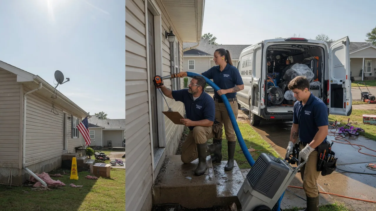 Ceiling Water Damage Restoration in Burkburnett, TX near me